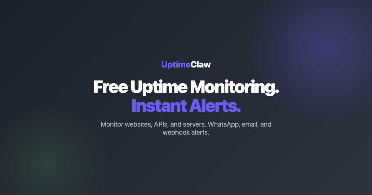 System Status — UptimeClaw Service Health & Uptime